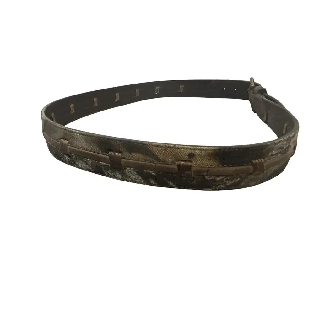 Camo Leather Belt Men's size XL 42-44